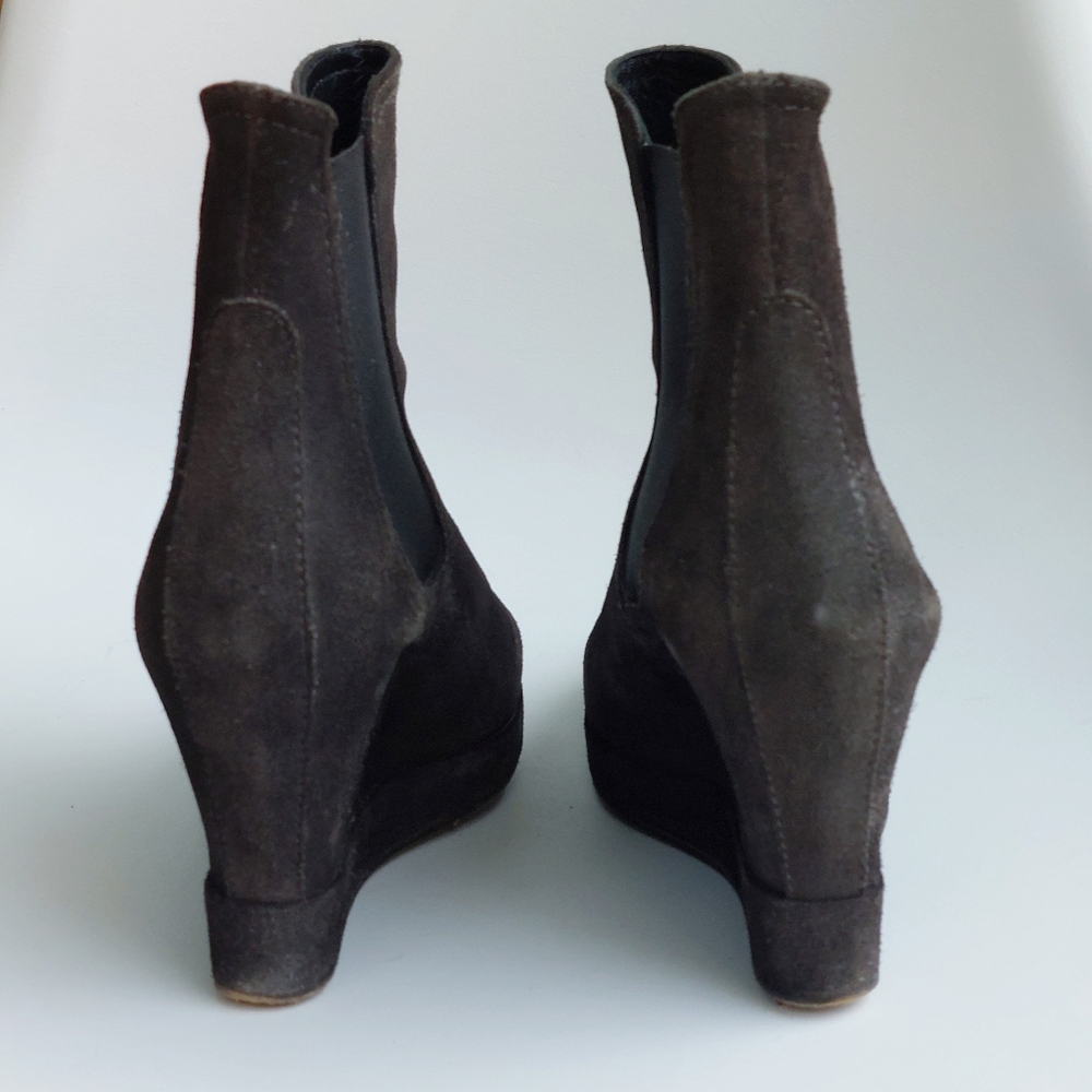 Surface to Air anthracite suede Alley Ankle wedge booties, EU40, GUC - Picture 7 of 14